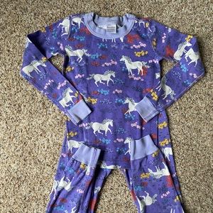 Hanna andersson unicorn pajamas 6-7 110cm